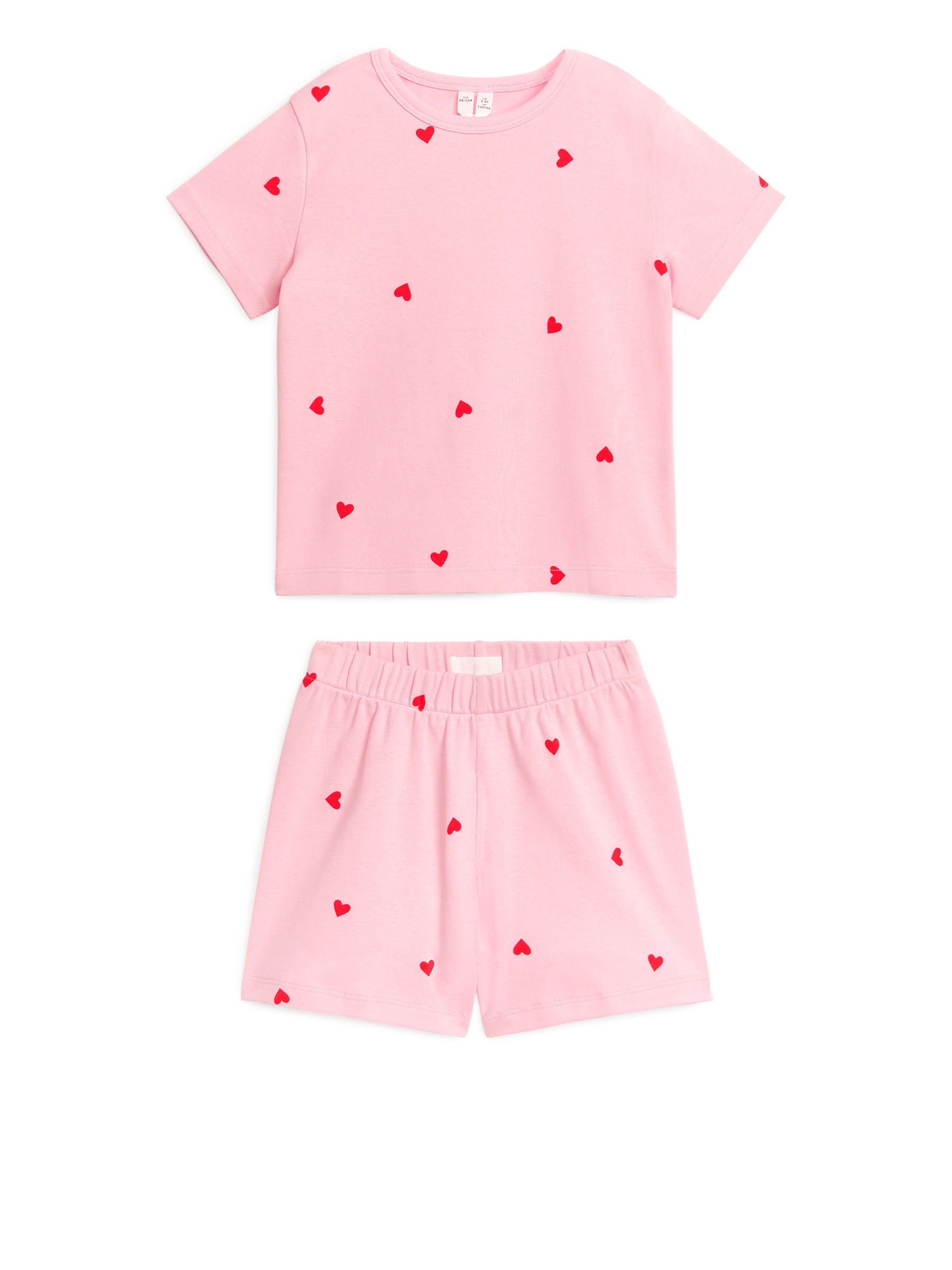 Kort pyjamas i trikå-#E3B2C2-1916