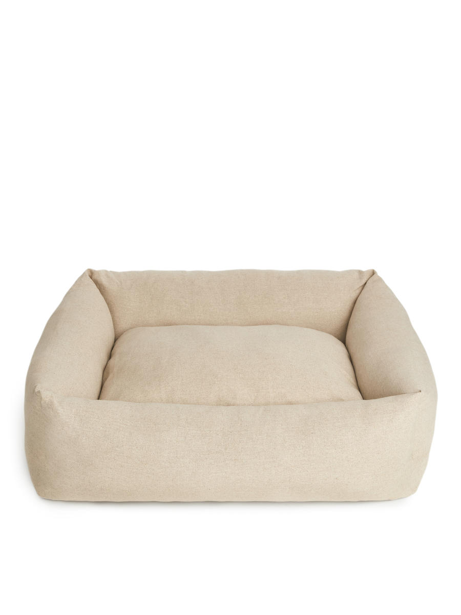 Padded Dog Bed Large-#D0C2AA-7335