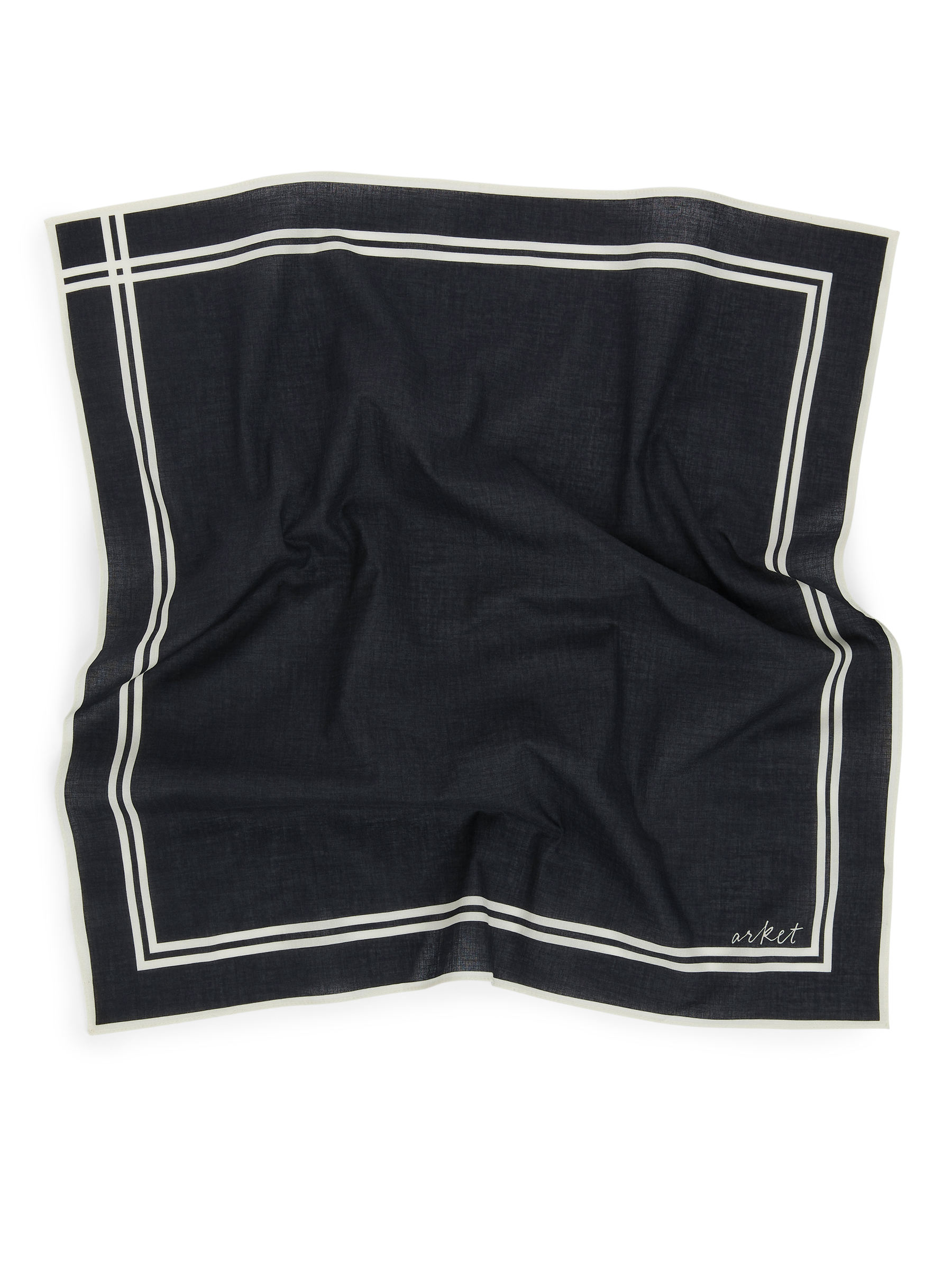 Bandana en coton - Bleu foncé/Blanc cassé - Homme - StillMedia/DescriptiveStillLife - 1