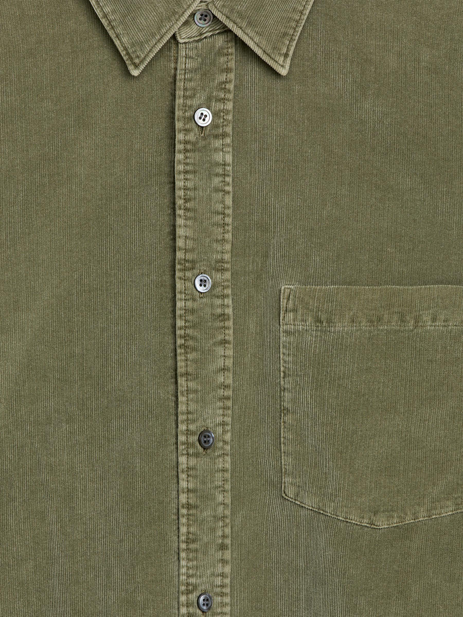 Corduroy Shirt-#5C6054-12821