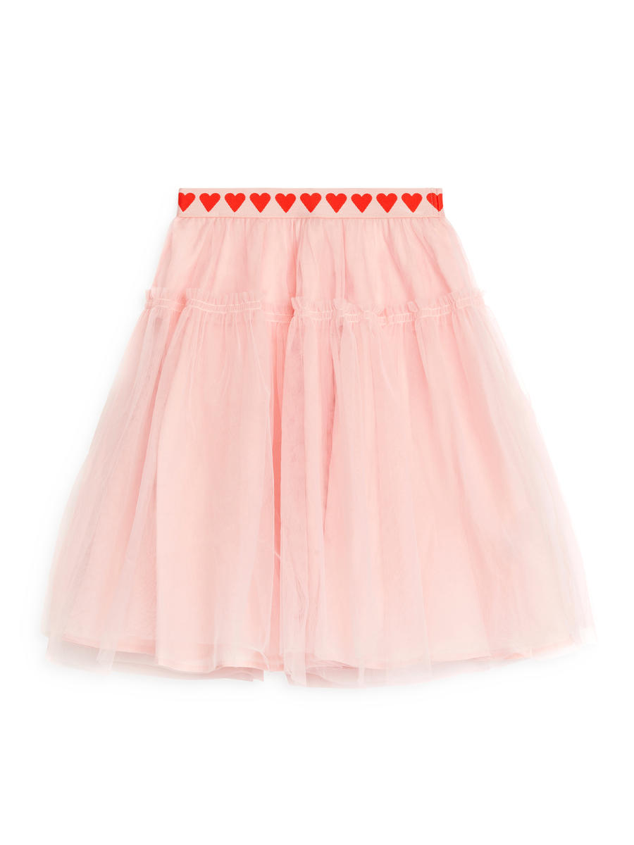 Tulle Skirt-#D1B3B3-12007