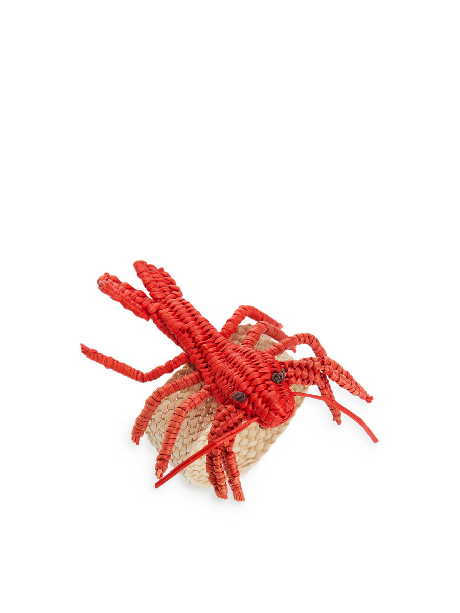 Guanabana Lobster Napkin Ring-#C54F62-8343