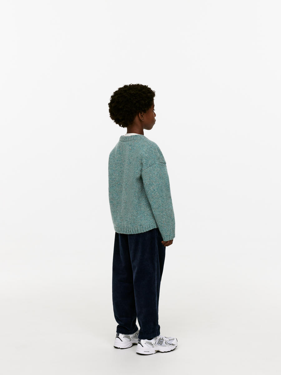 Neps Wool-Blend Jumper-#808E7E-12118