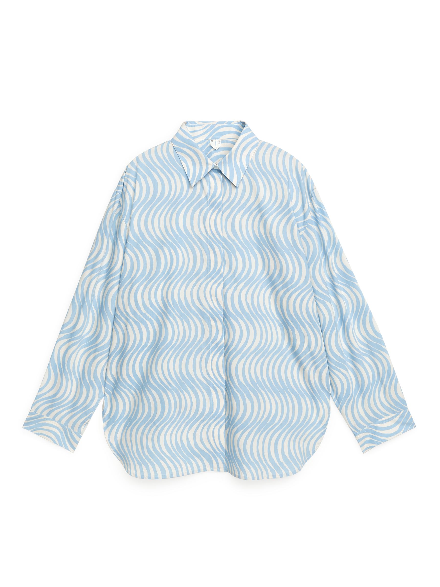 Relaxed Poplin Shirt-#9BBCD9-666