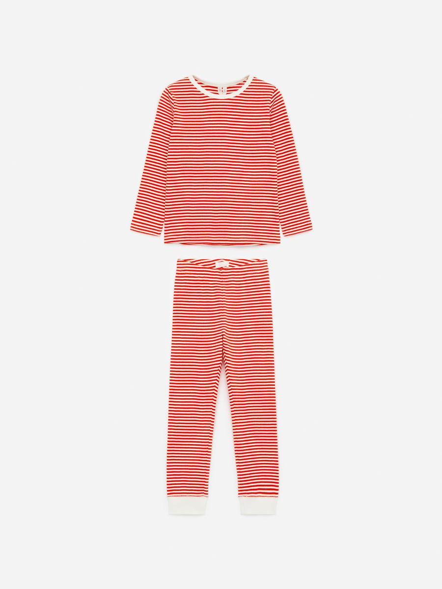 Jersey Pyjama Set Red Off White Children ARKET NL