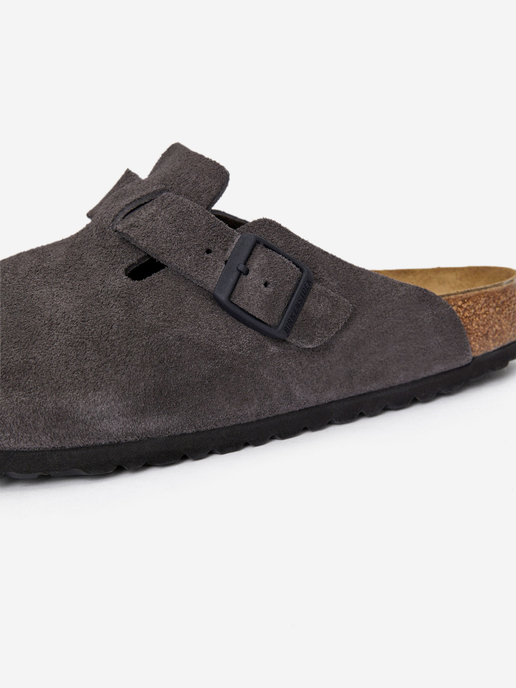Birkenstock Boston Suede Sandals - Grey - Men - StillMedia/DescriptiveDetail - 3