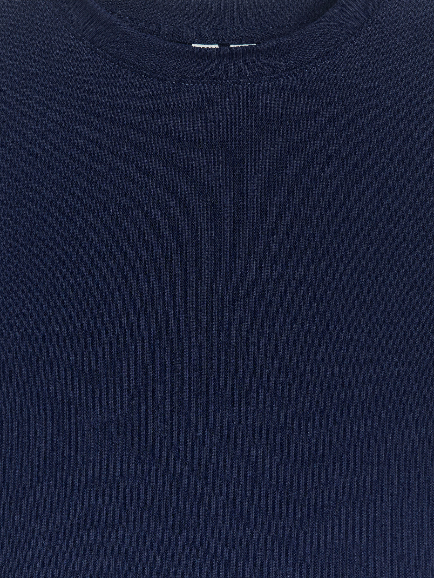 Ribbed Long-Sleeve T-Shirt - Dark Blue - Slim fit - Children - StillMedia/DescriptiveDetail - 1