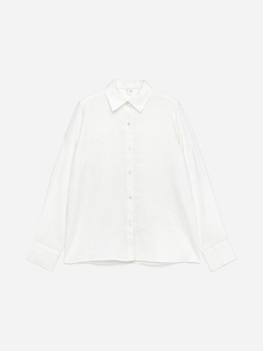 ARKET Women's  Linen Shirt White,  size 38