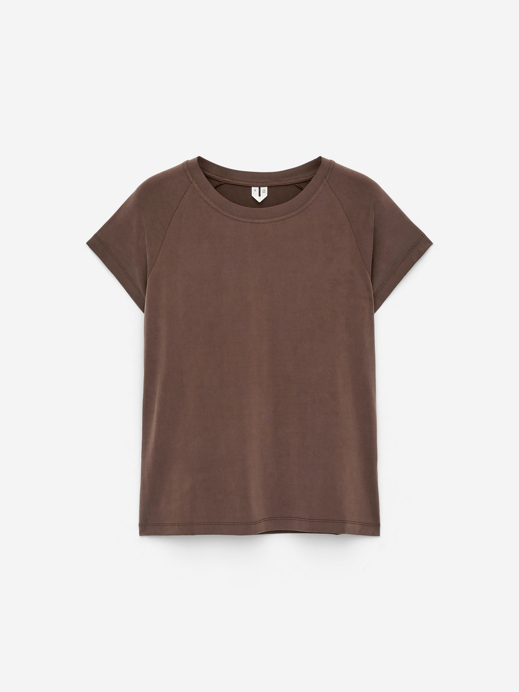 Camiseta de cupro-Marrón-15502