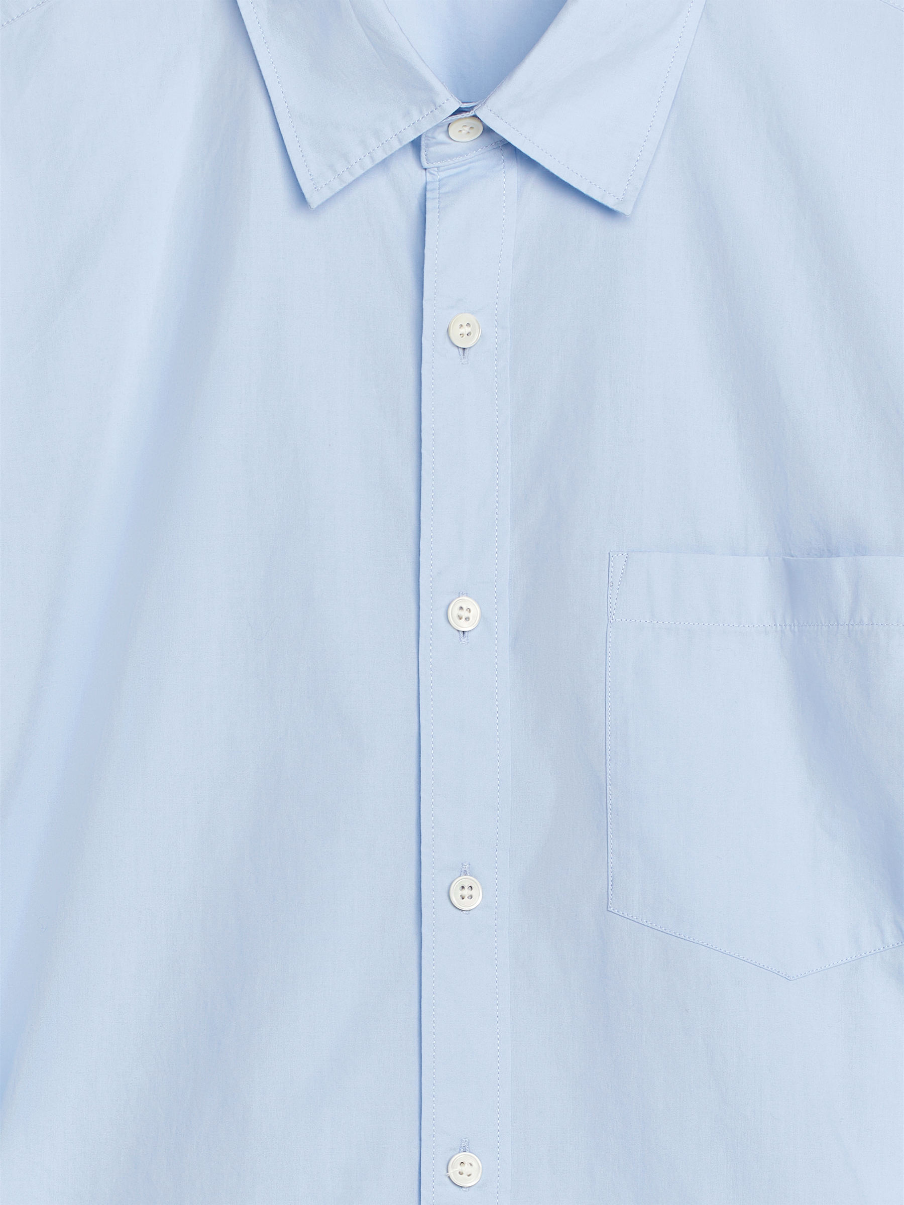 Washed Poplin Shirt - Light Blue - Regular fit - Men - StillMedia/DescriptiveDetail - 1