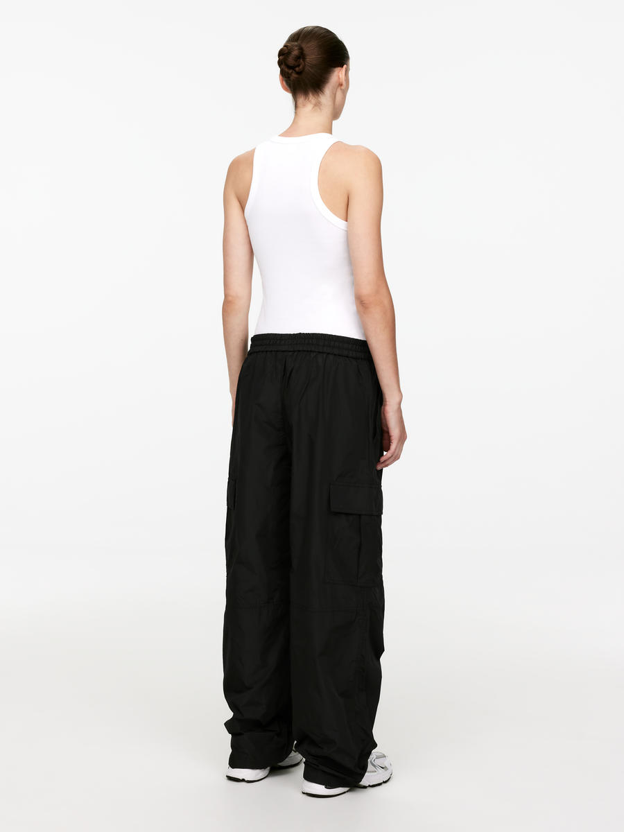 Taffeta Cargo Trousers-#272628-5274