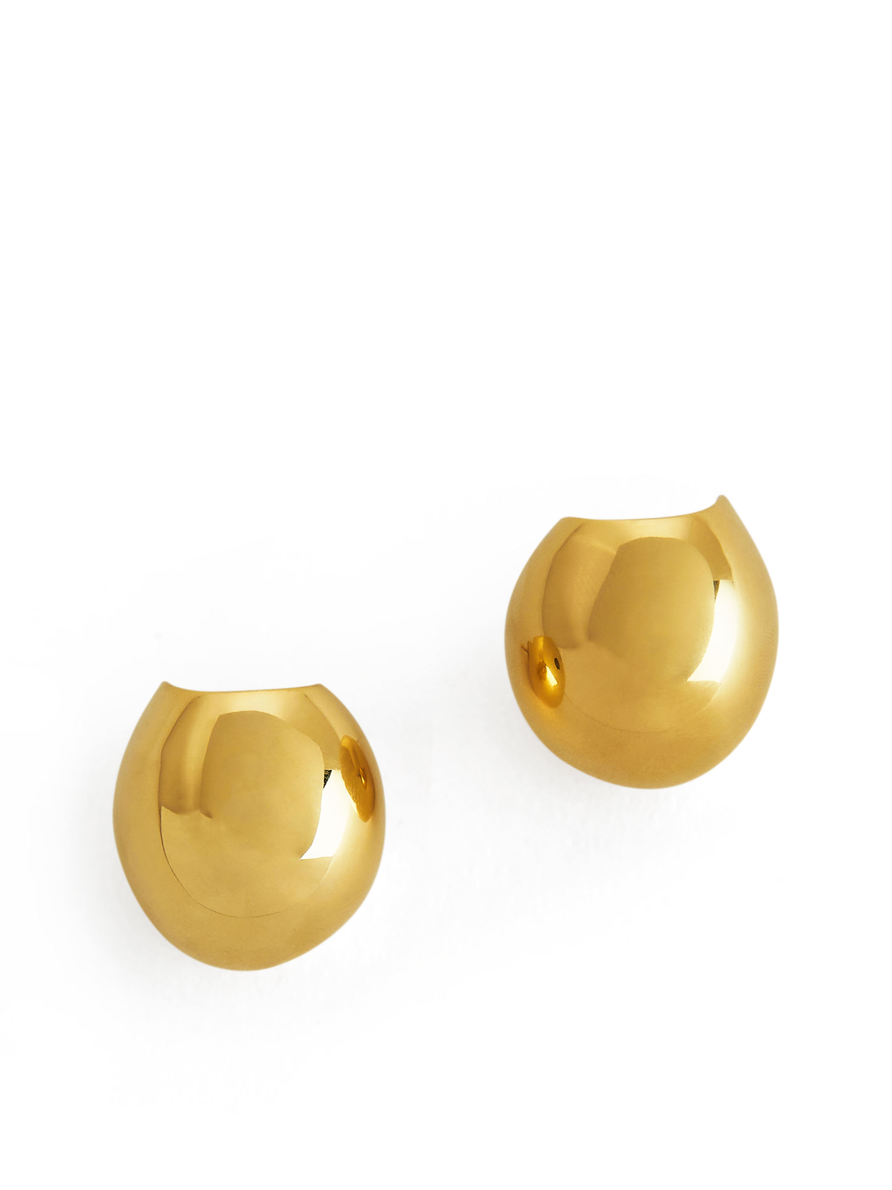Hoop Sphere Earrings - Gold - Women - StillMedia/DescriptiveStillLife - 5
