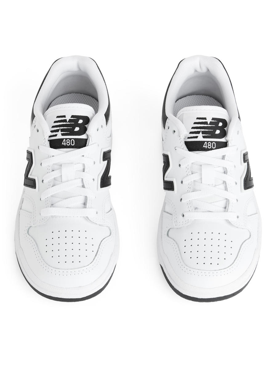 New Balance 480 Youth Trainers-#FFFFFF-8312