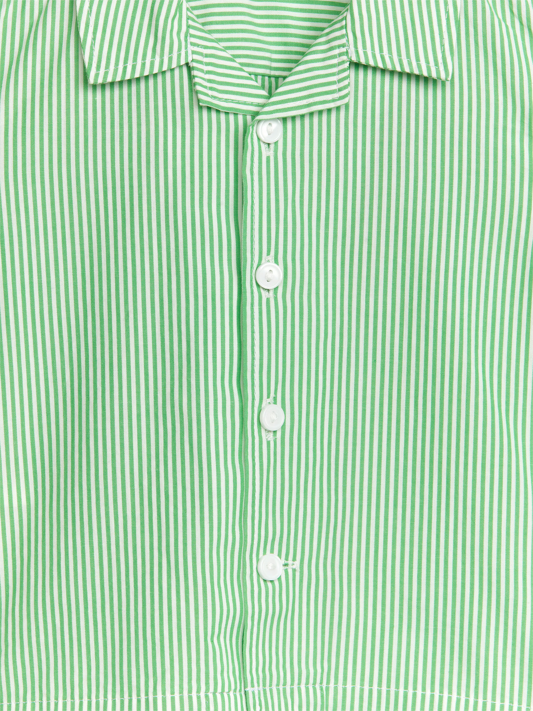 Camisa de bebé con cuello cubano - Verde/blanco - Corte estándar - Children - StillMedia/DescriptiveDetail - 1