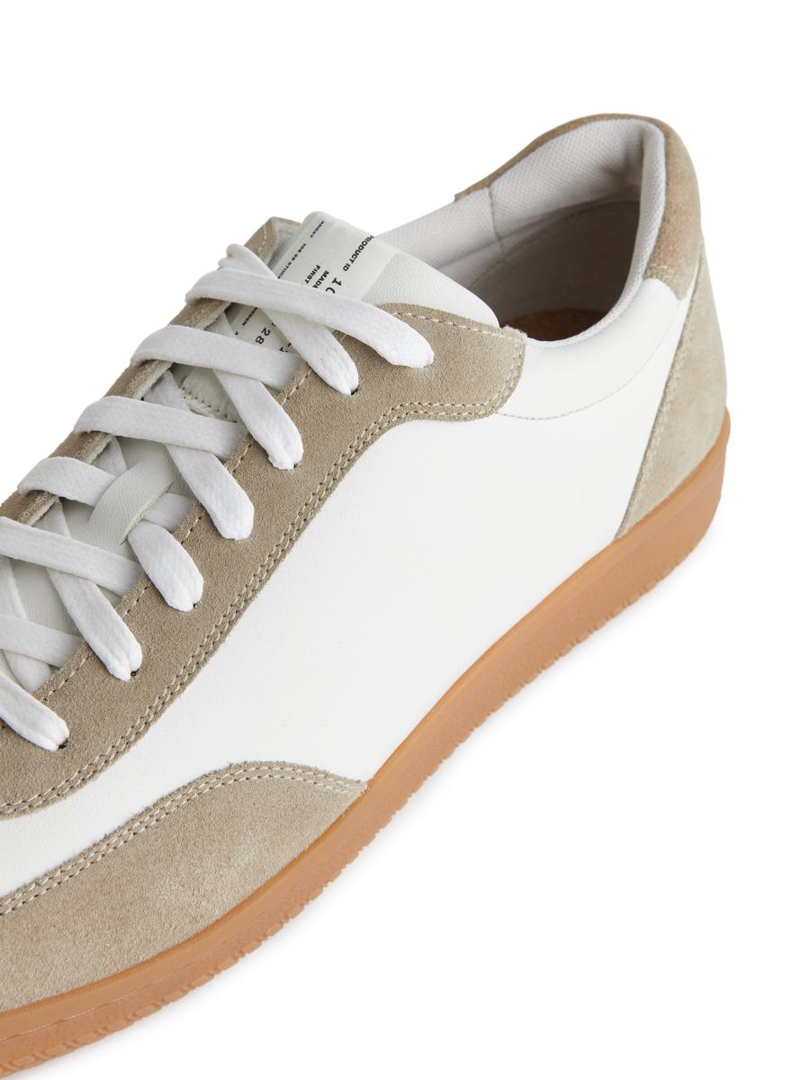 Leather Trainers-#FFFFFF-5852