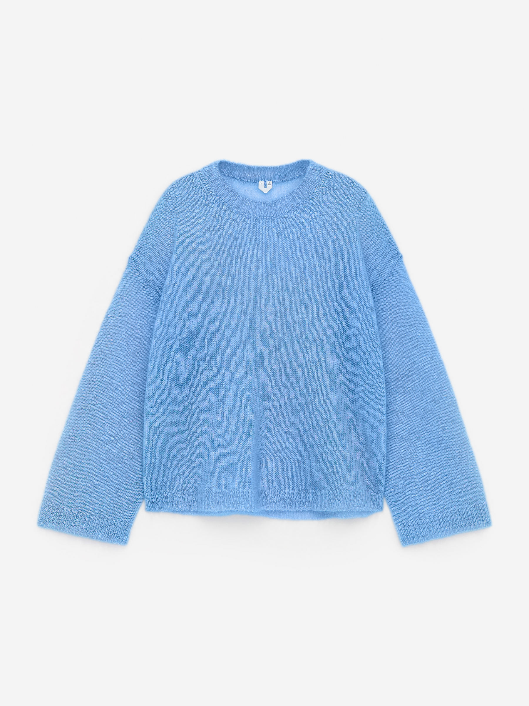 Wool-Mohair Blend Jumper-Blue-15996