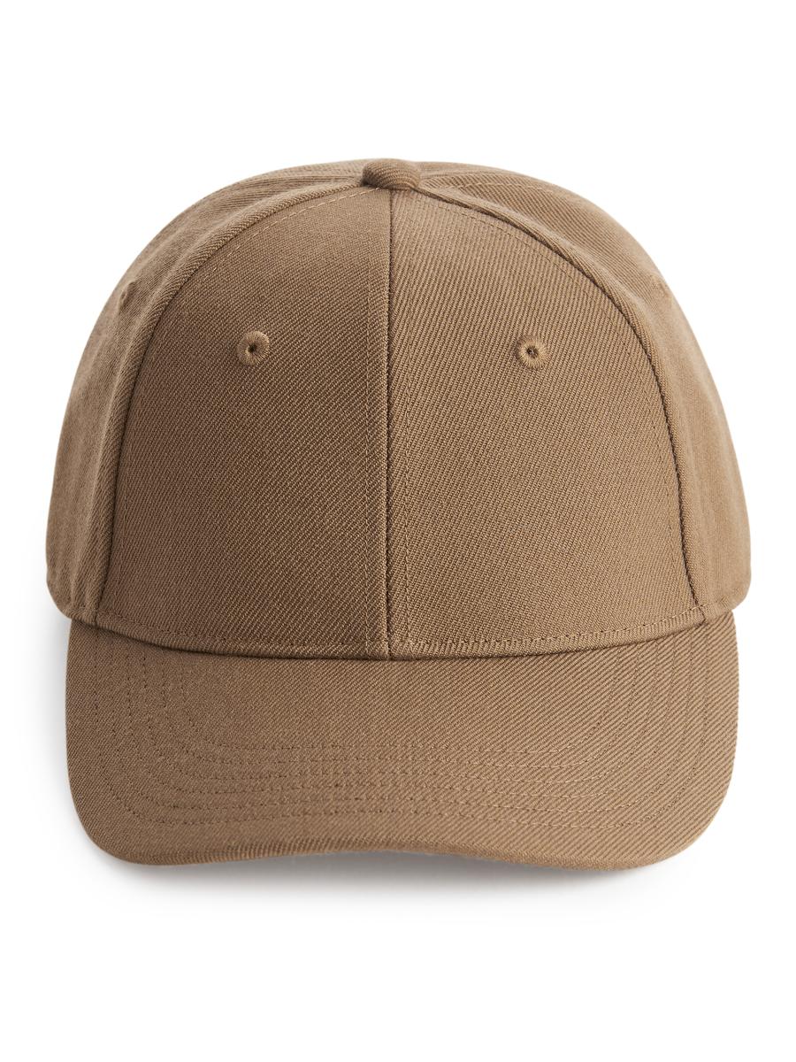 Wool Twill Cap-#876F58-9746