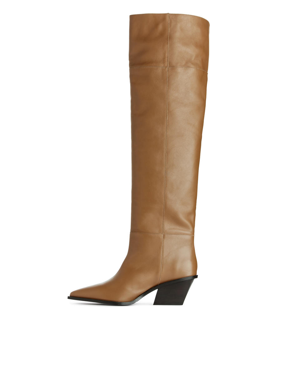 Over-the-Knee Boots-#A76F43-8003