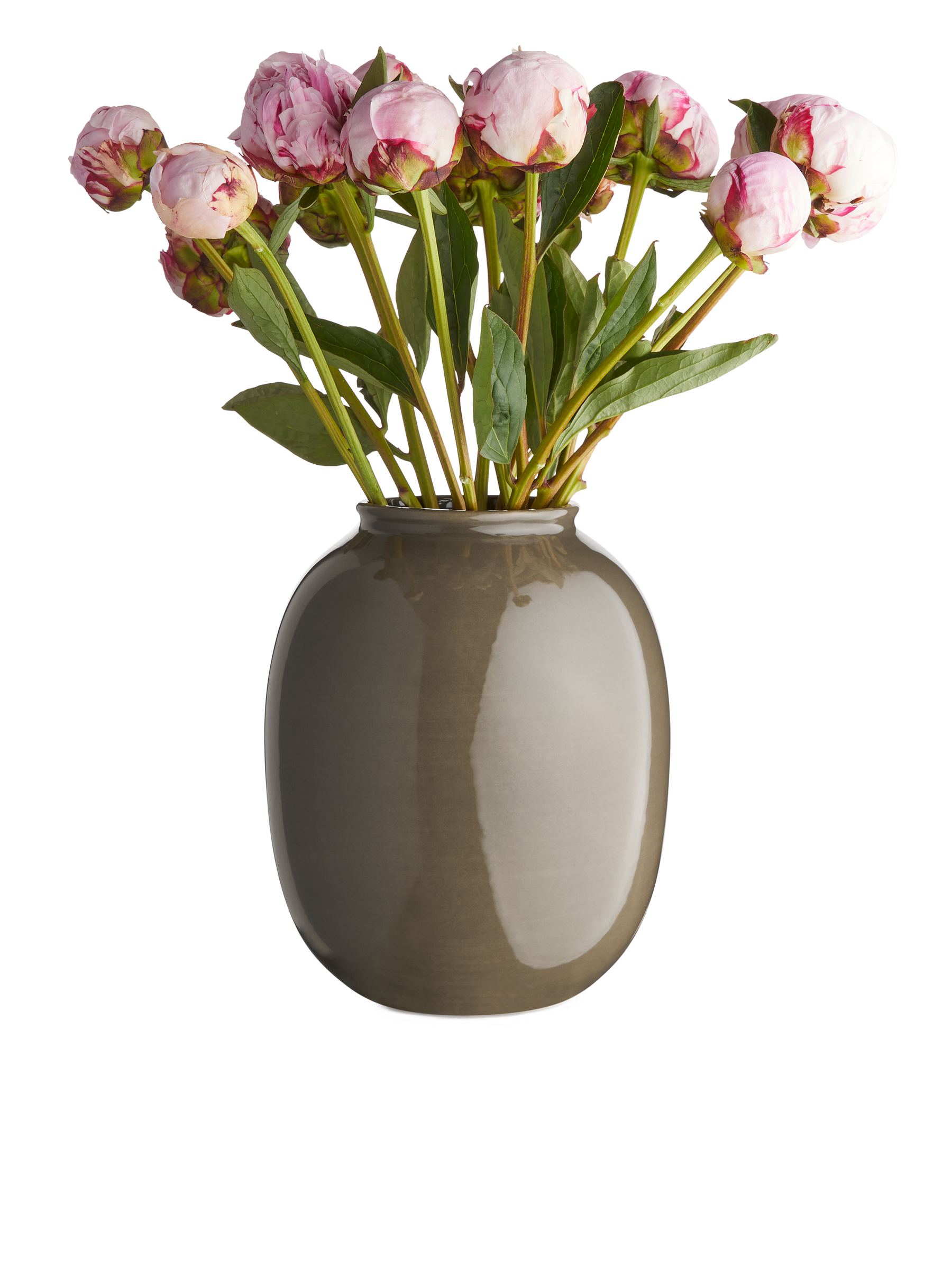 Glazed Vase 22 cm - Taupe - Homeware - StillMedia/DescriptiveDetail - 1