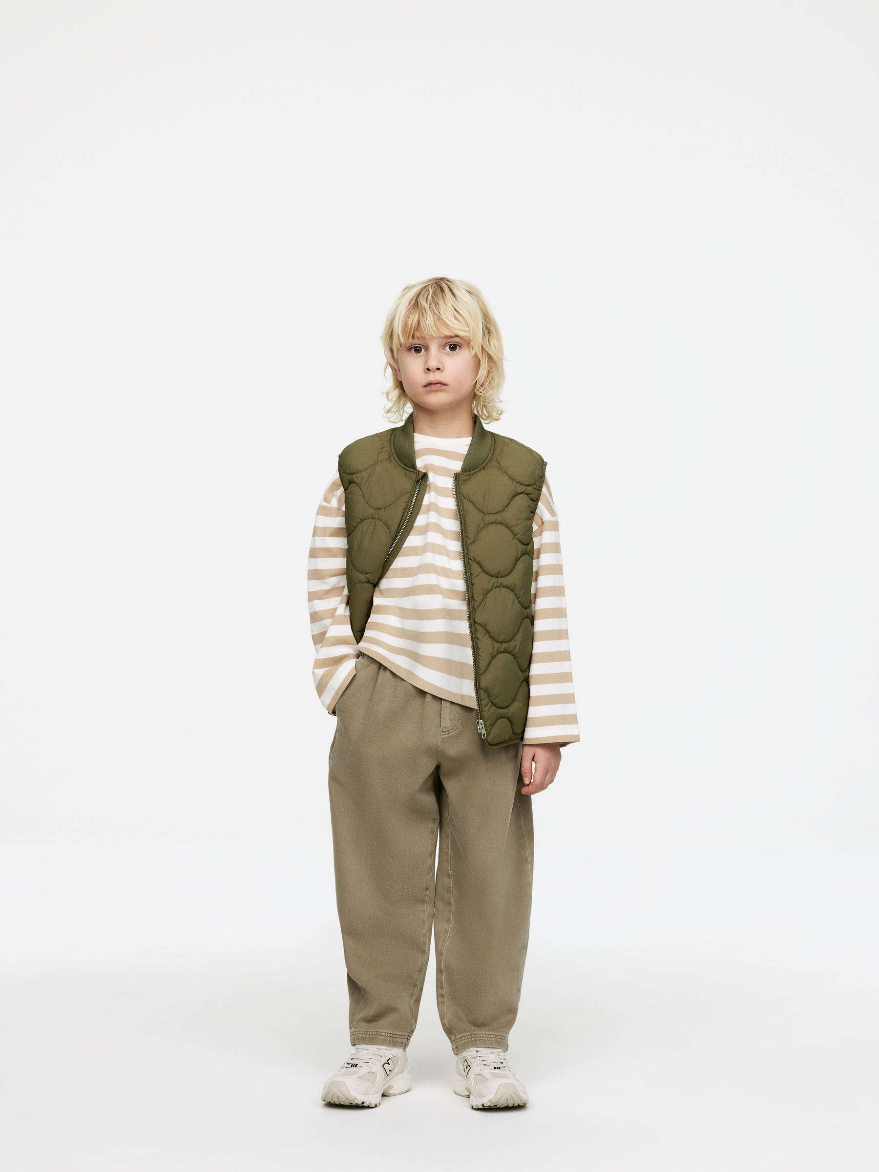 Relaxed Chino Trousers-#94907D-14214