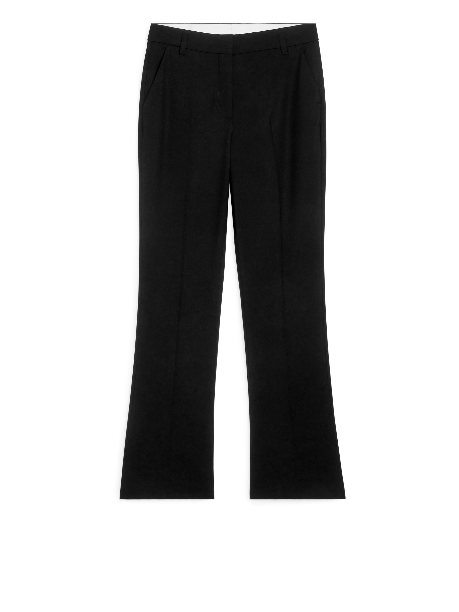 Tailored Wool-Blend Trousers-#272628-12775