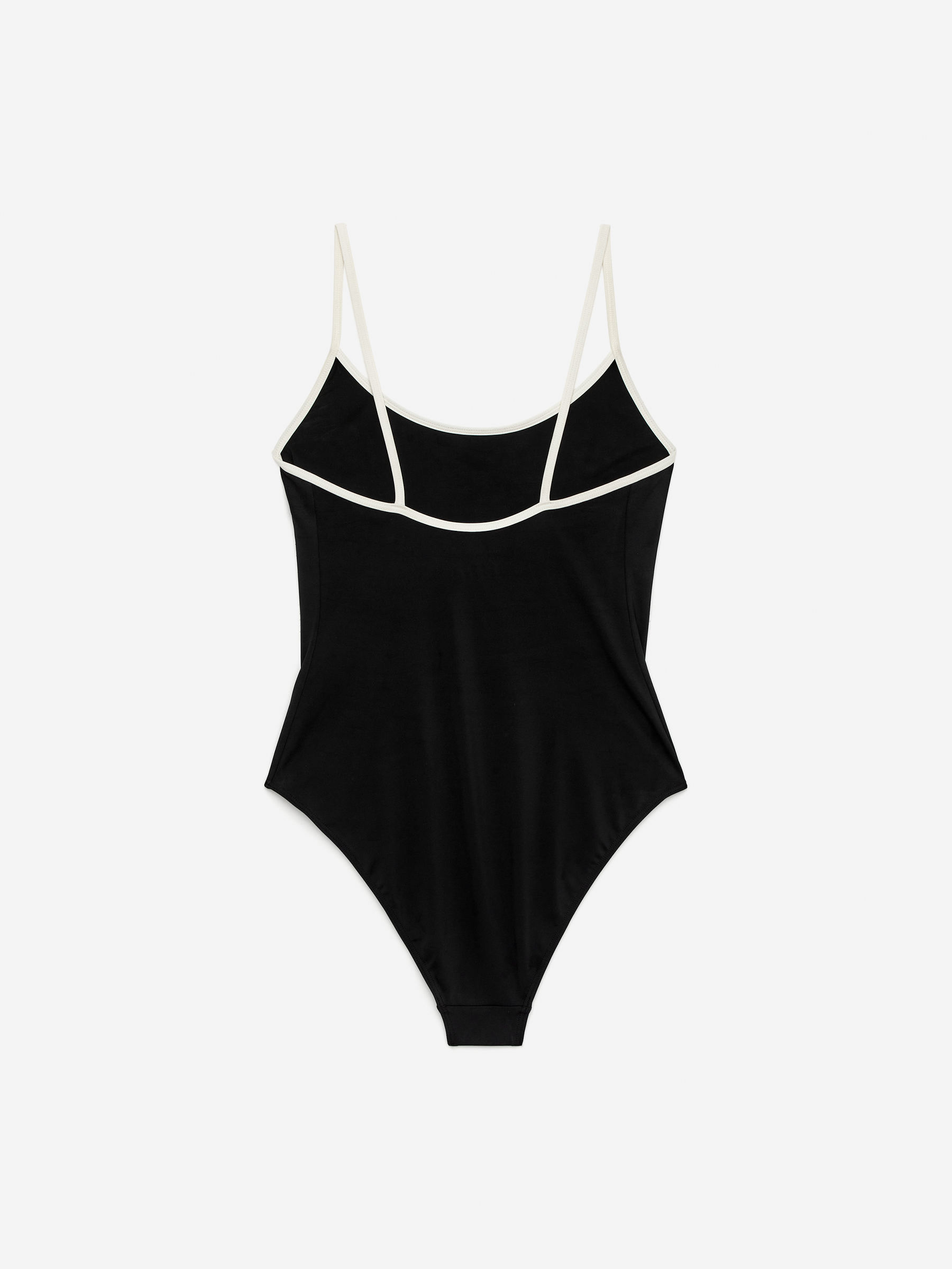 Contrast Binding Swimsuit - Black/White - Women - StillMedia/DescriptiveStillLife - 1