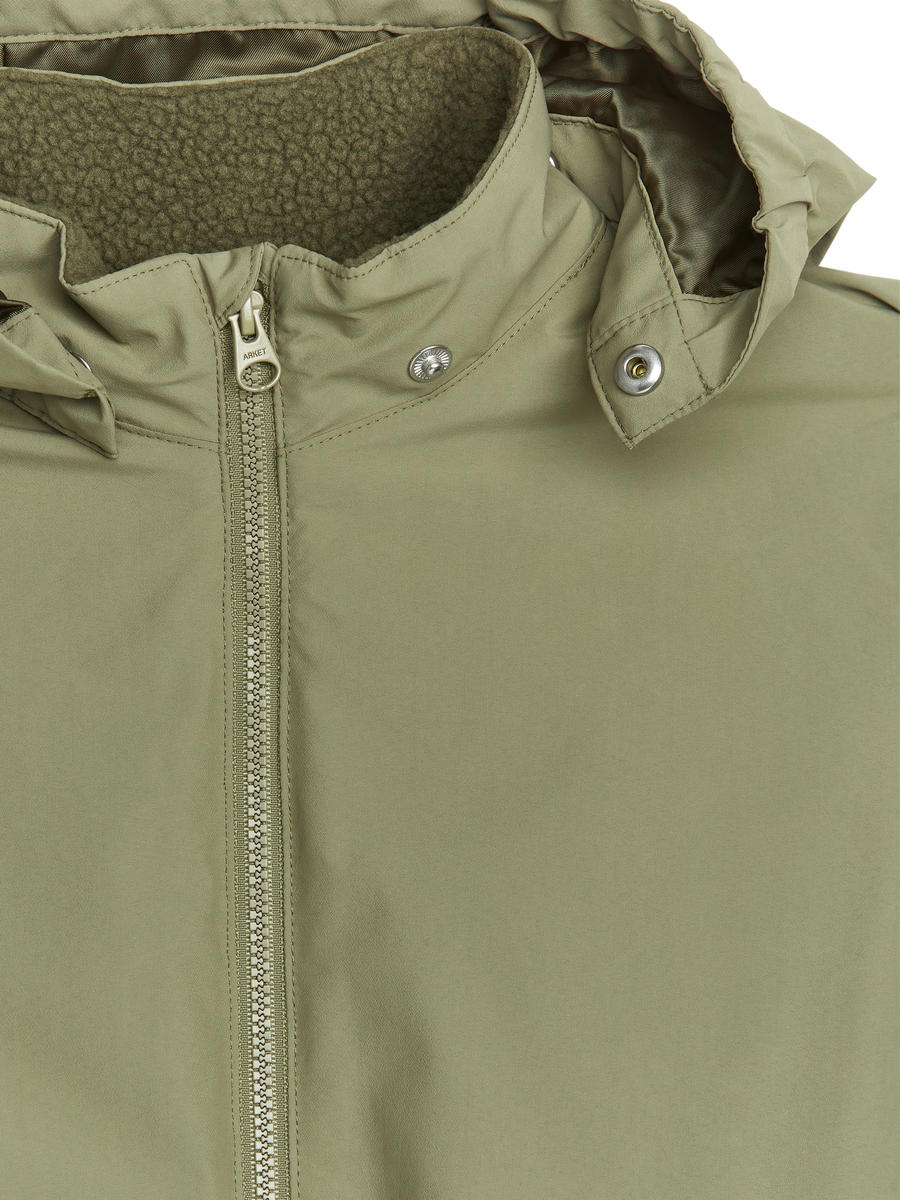 Fleece-Lined Jacket-#7C775F-6944