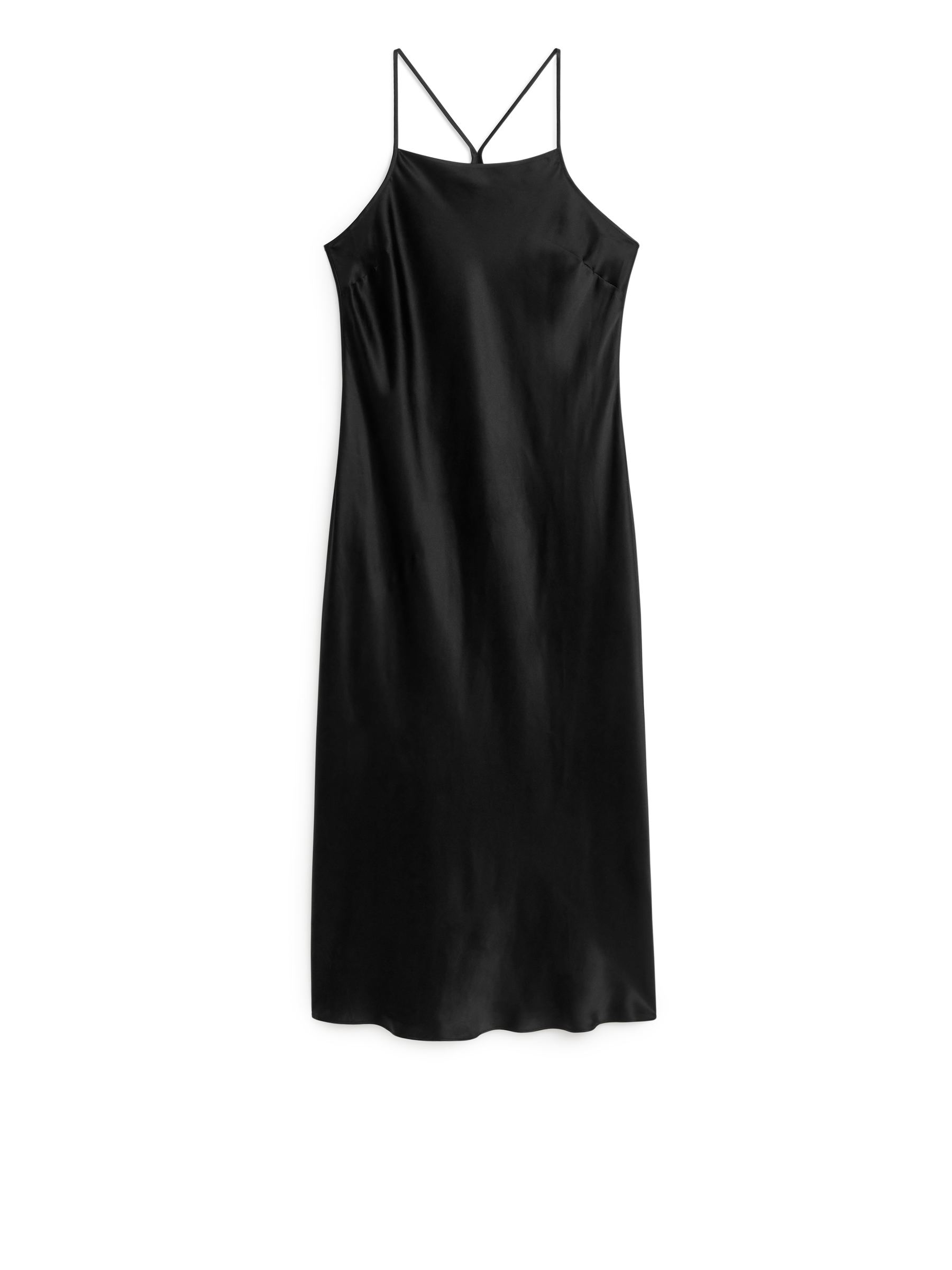 Vestido lencero de seda - Negro - Corte estándar - Women - StillMedia/DescriptiveStillLife - 1