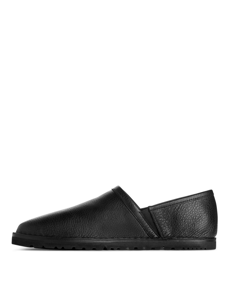 Slipper aus Leder - Schwarz - Men - 1150857001