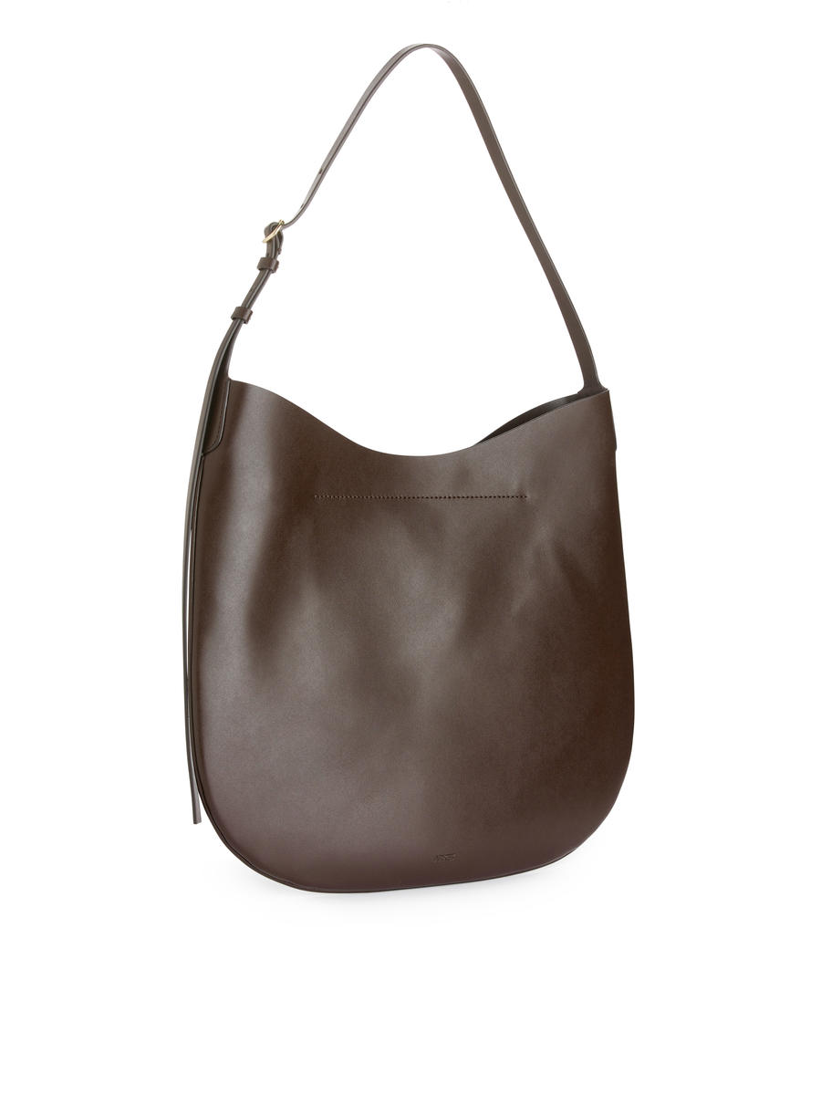 Crescent Shoulder Bag-#52453E-8291