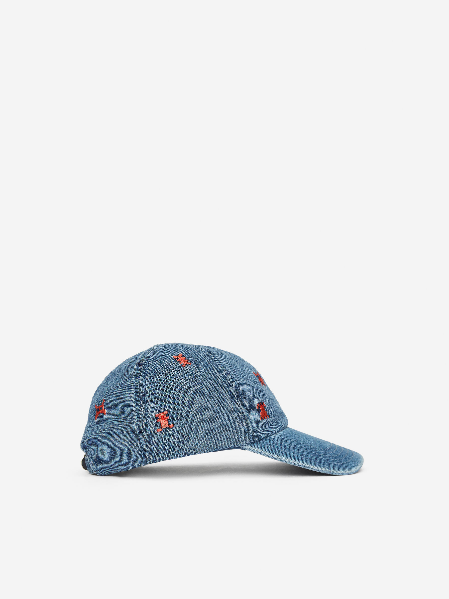 Embroidered Denim Cap-#333860-14200