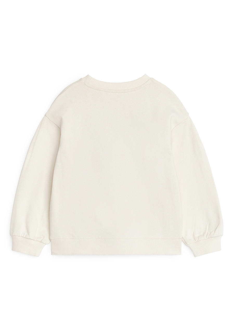 Embroidered Sweatshirt - Off White/Strawberries - Oversized - Children - 1233799002