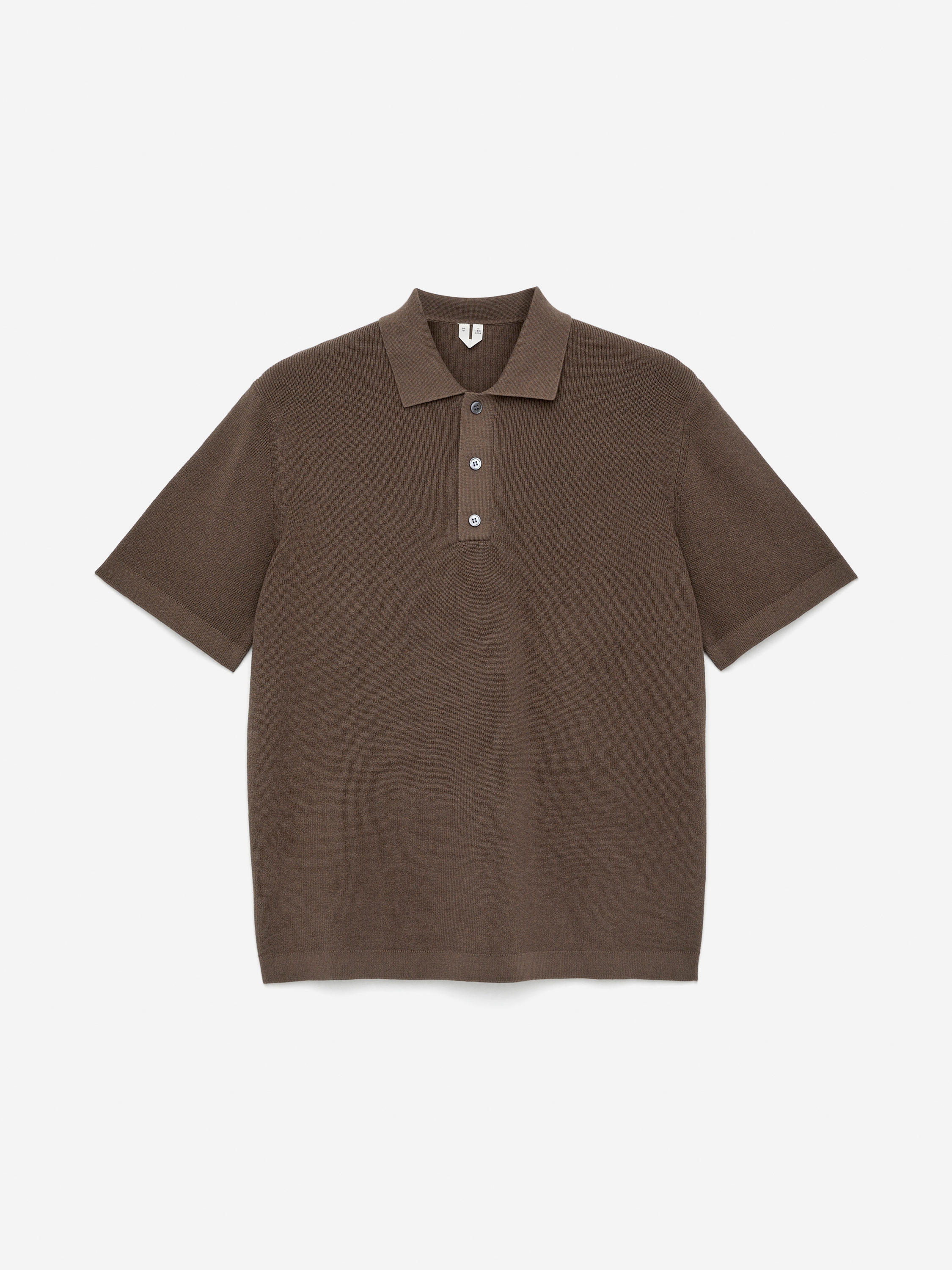 Fine-Knit Polo Shirt – Mole – Men – ARKET GB
