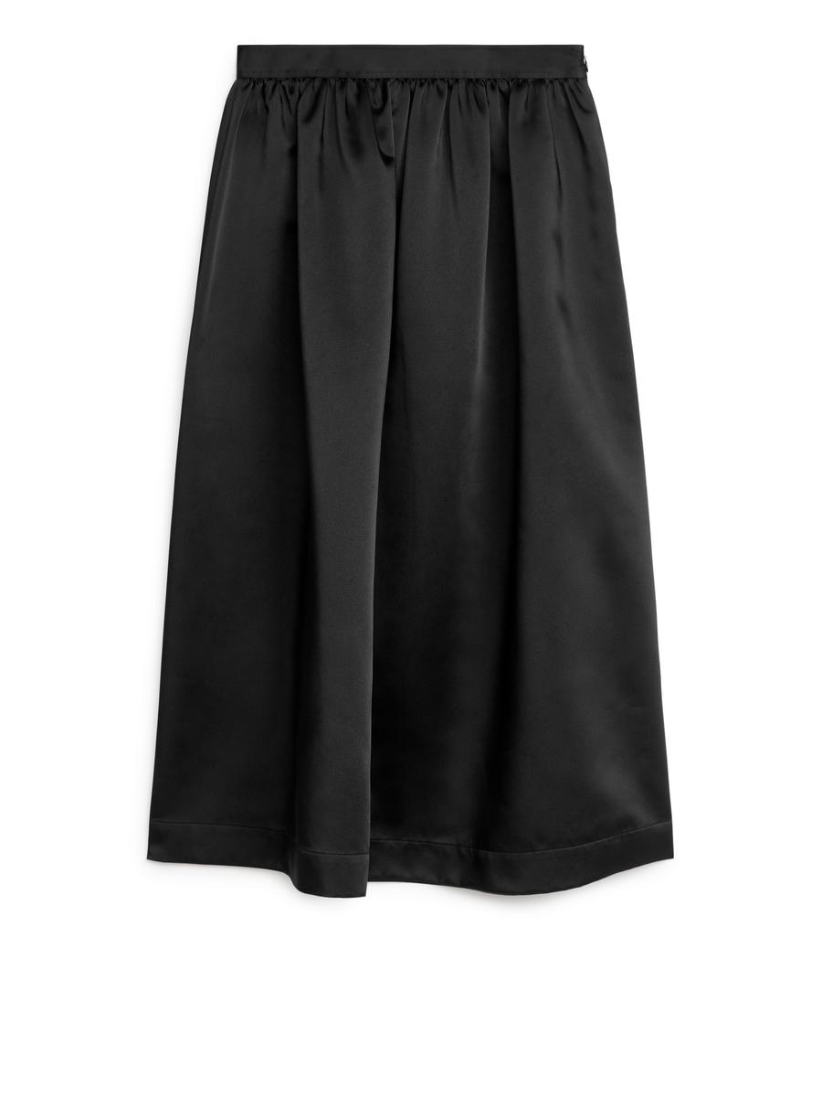 Taffeta Skirt-#272628-3296