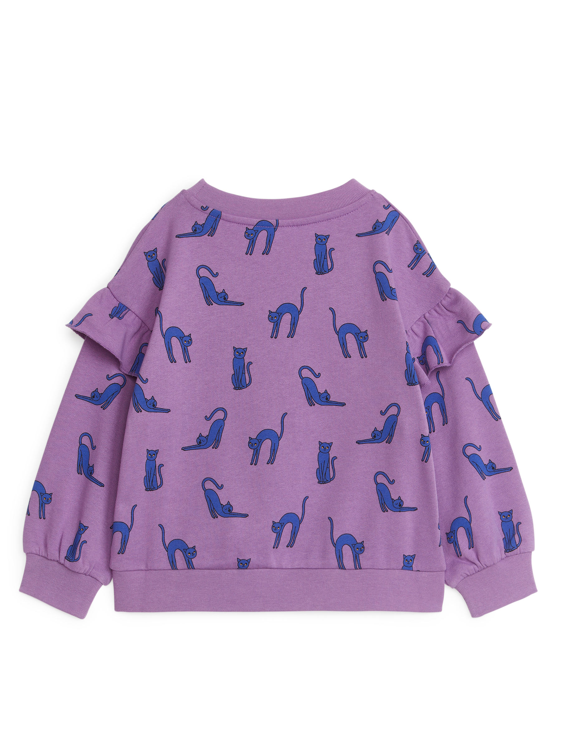 Sweatshirt mit Rüschen - Flieder/Katzen - Relaxed Fit - Children - StillMedia/DescriptiveStillLife - 5