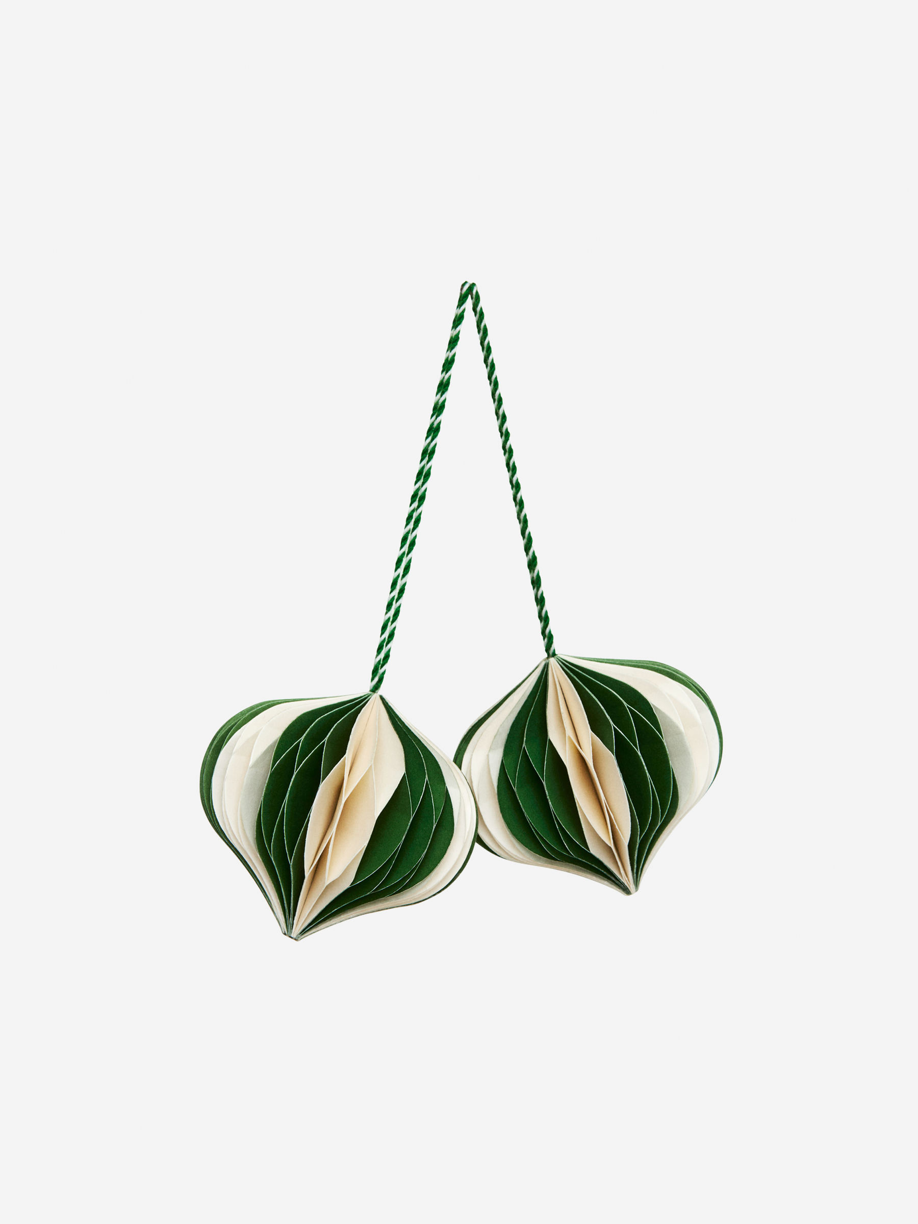 Honeycomb Ornaments Set of 2-#8BD700-13548