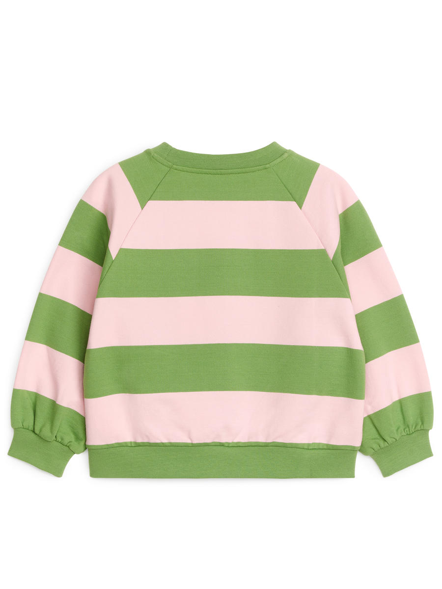 Relaxed Sweatshirt - Green/Pink - Oversized - Children - 1105038018