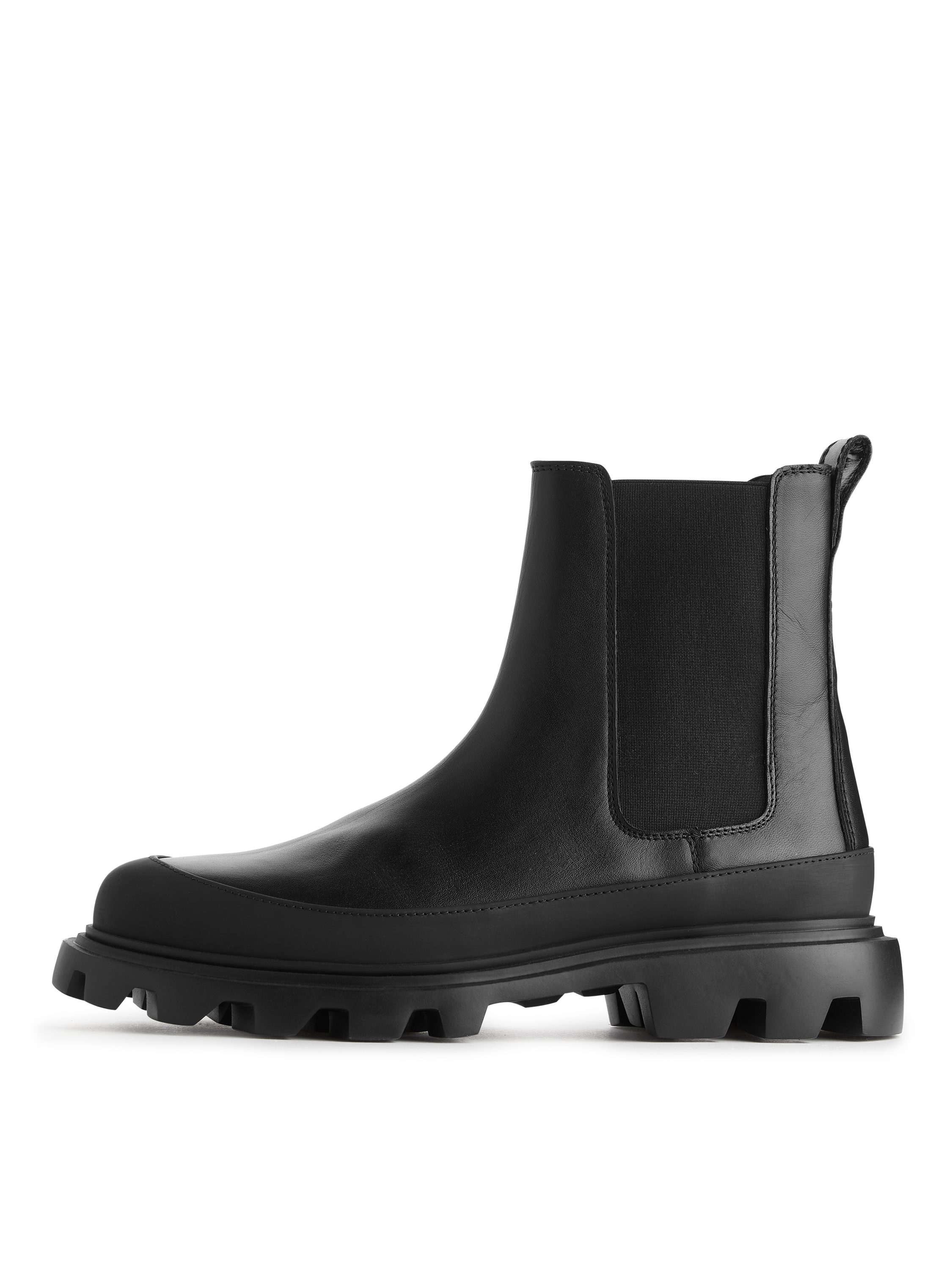 靴 arket Chunky Chelsea Boots Chunky Mudguard Chelsea Boots – Black – Men – ARKET NO