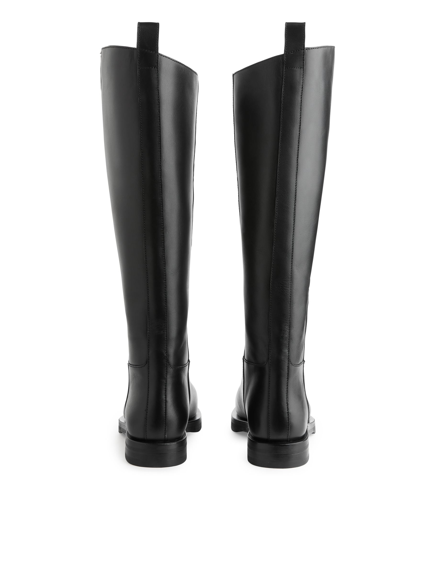 Leather Riding Boots - Black - Women - StillMedia/DescriptiveStillLife - 1