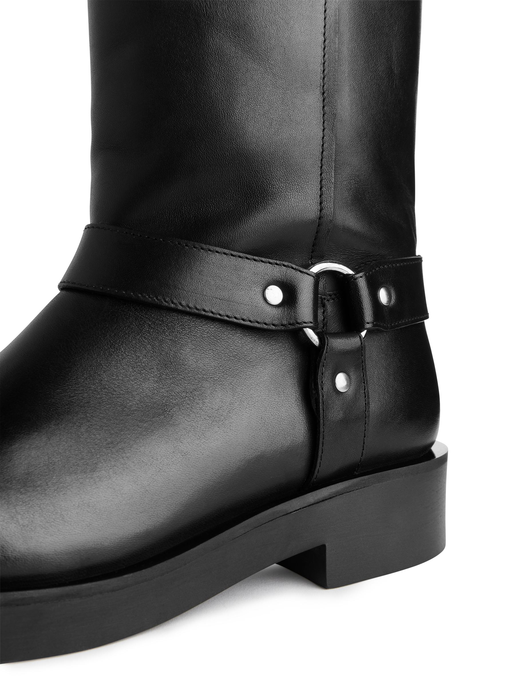 Botas moteras de piel - Negro - Women - StillMedia/DescriptiveDetail - 5