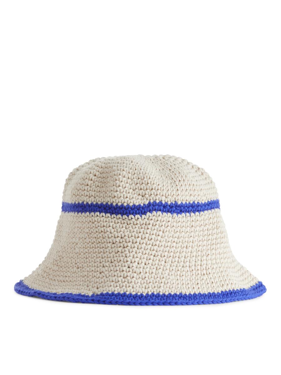 Crochet Sunhat-#3B4EA3-5121