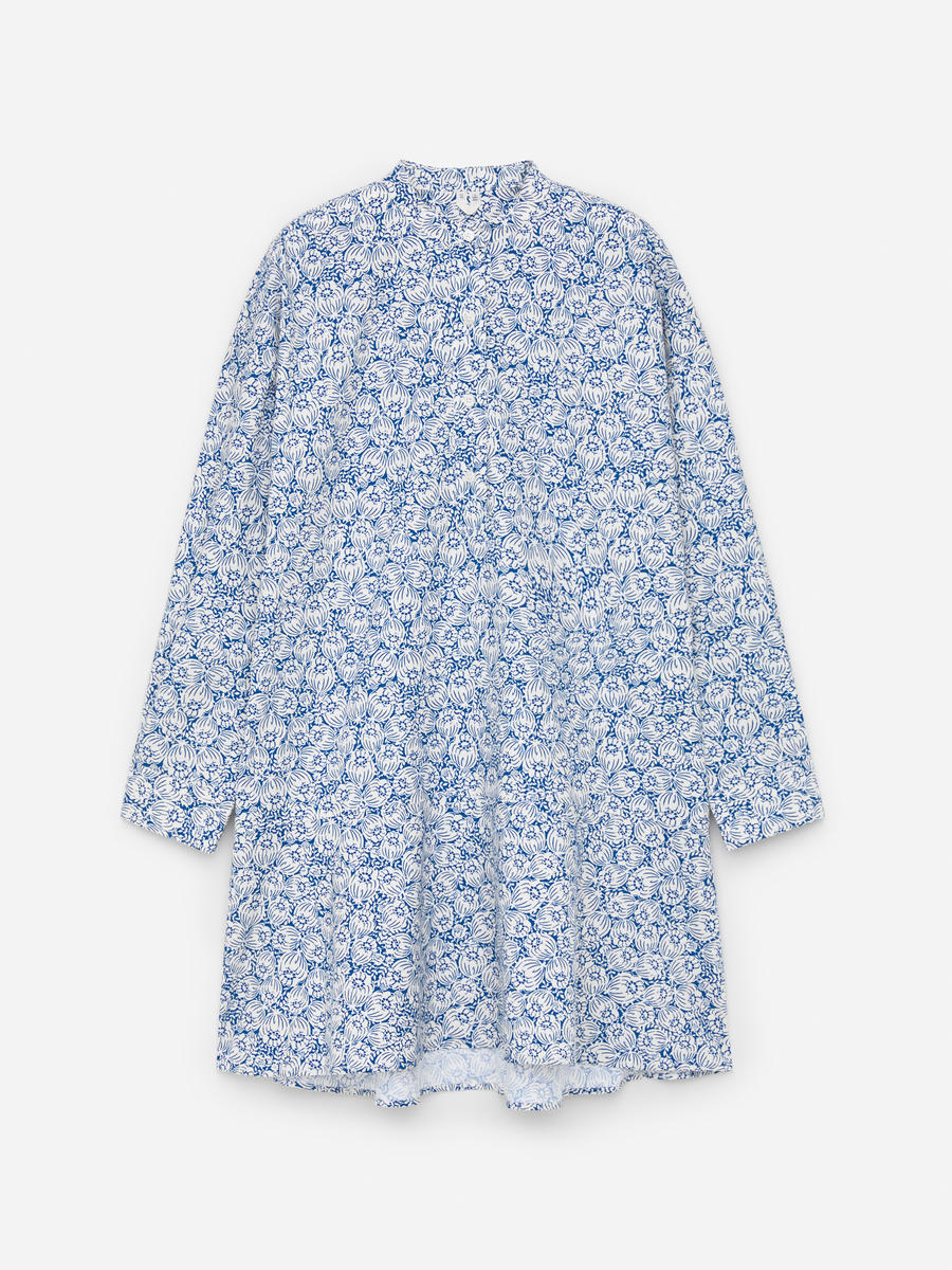 ARKET Women's  Cotton Print Dress Blue,  size 36