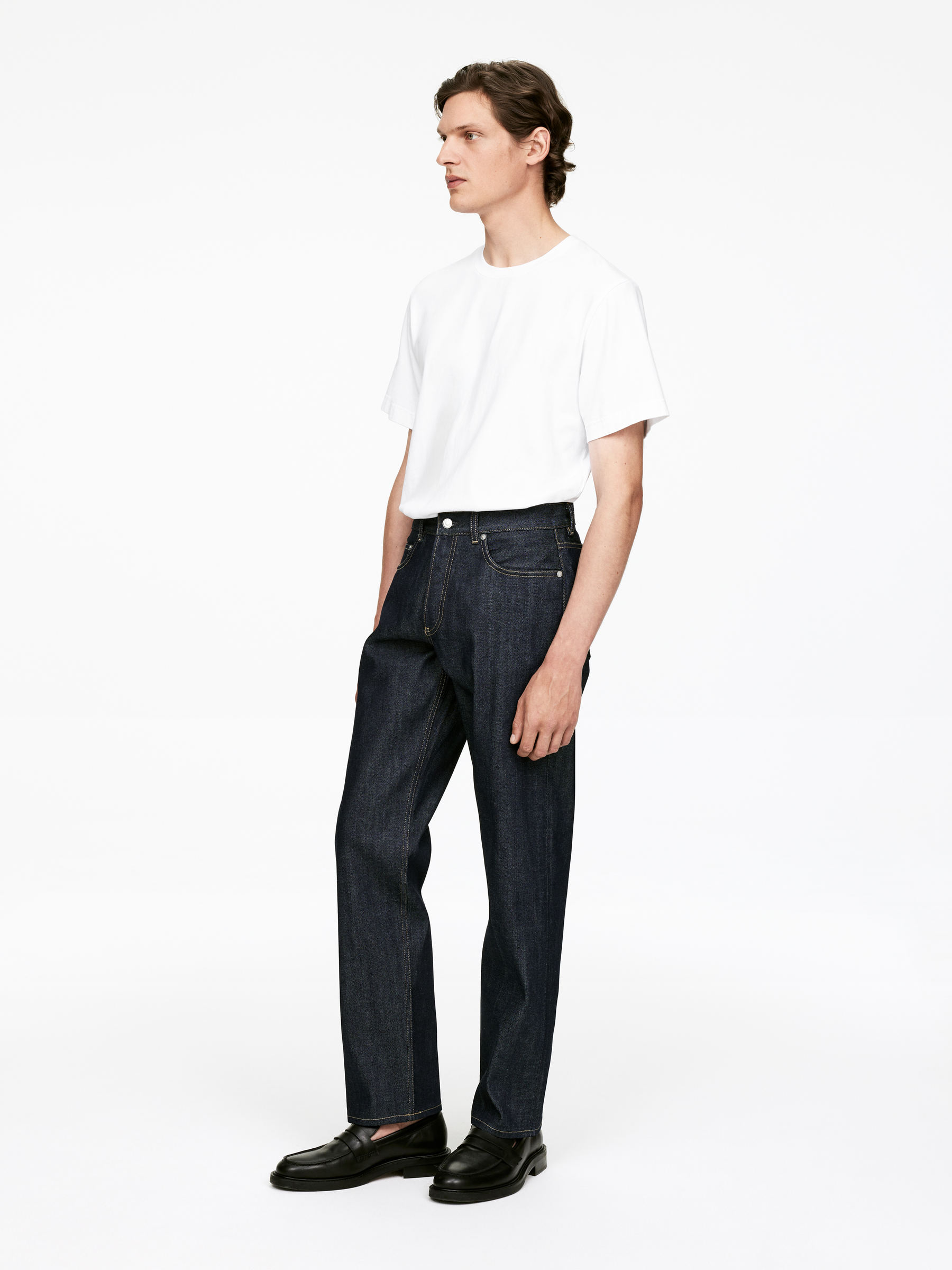 OCEAN Loose Straight Jeans - Dark Blue - Loose fit - Men - StillMedia/Lookbook - 5