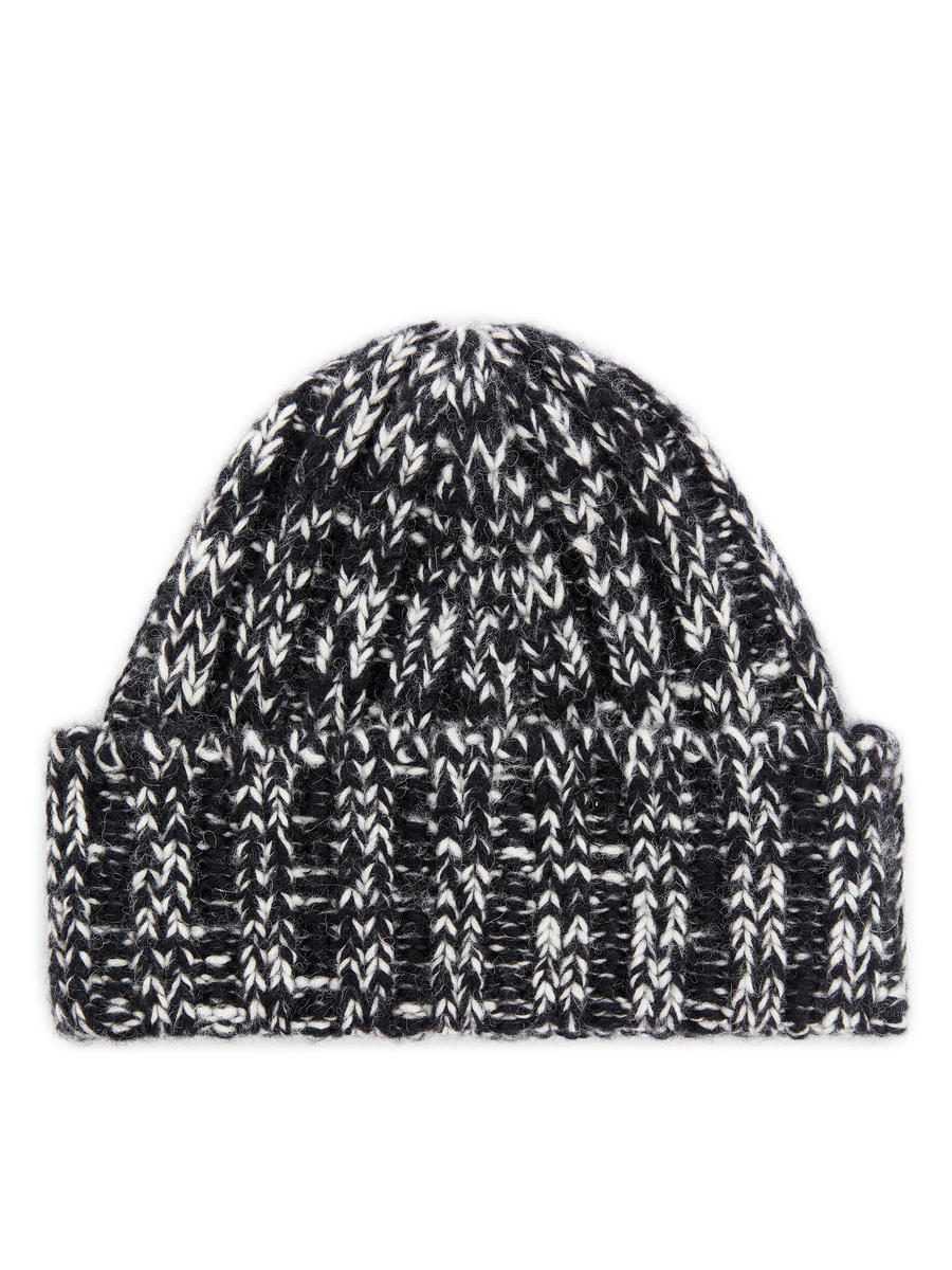 Wool-Alpaca Blend Beanie-#272628-13479