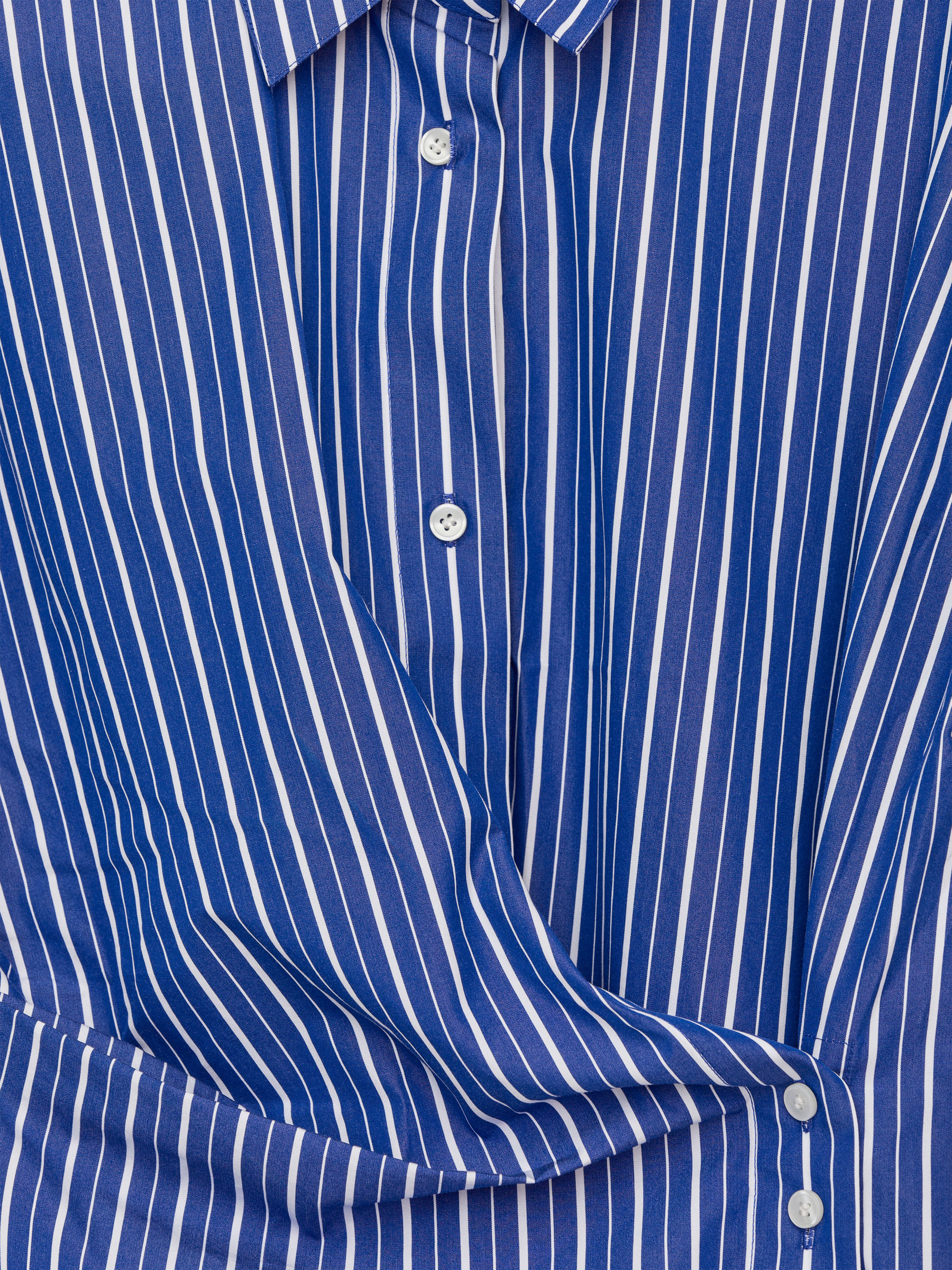 Robe-chemise portefeuille - Bleu/Blanc - Regular fit - Femme - StillMedia/DescriptiveDetail - 1