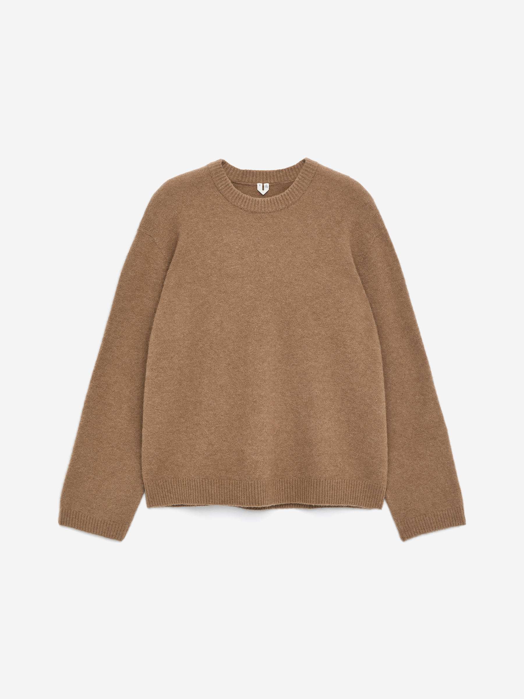 Alpaca-Wool Blend Jumper-Beige-15908