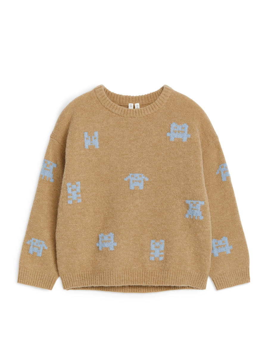 Wool-Alpaca Blend Jumper-#A49578-13381