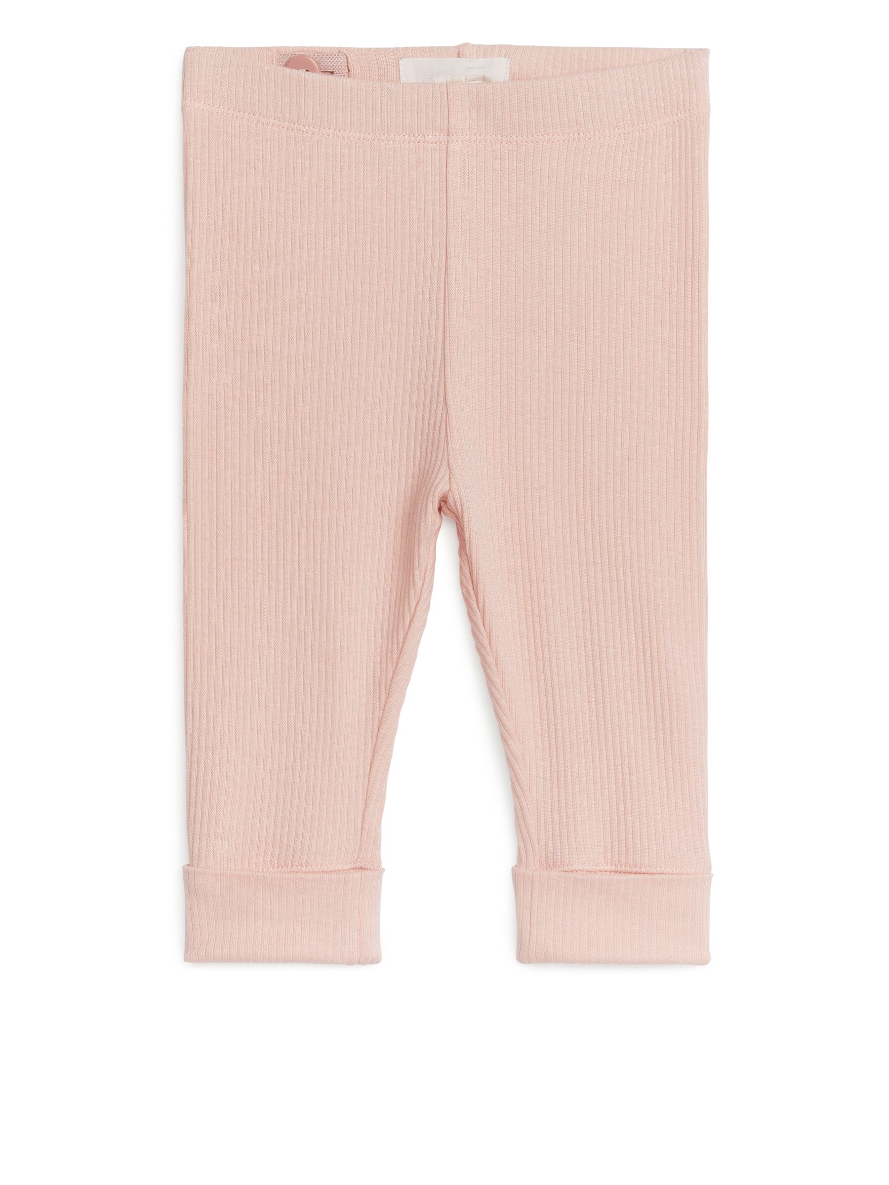 Ribbed Lyocell Leggings-#DBBEB2-4702