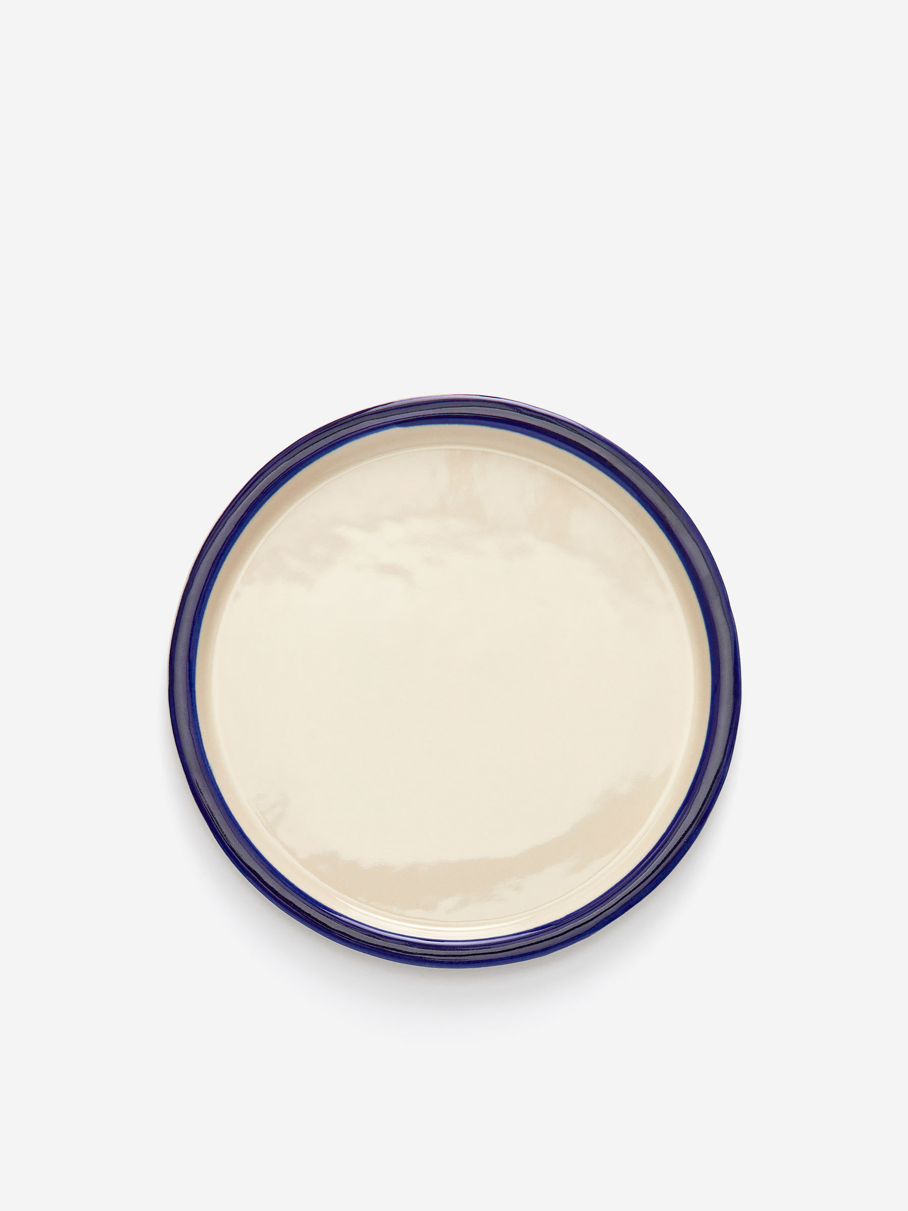 Piatto in grès porcellanato da 22 cm - Bianco sporco/Blu scuro - Homeware - StillMedia/DescriptiveStillLife - 4