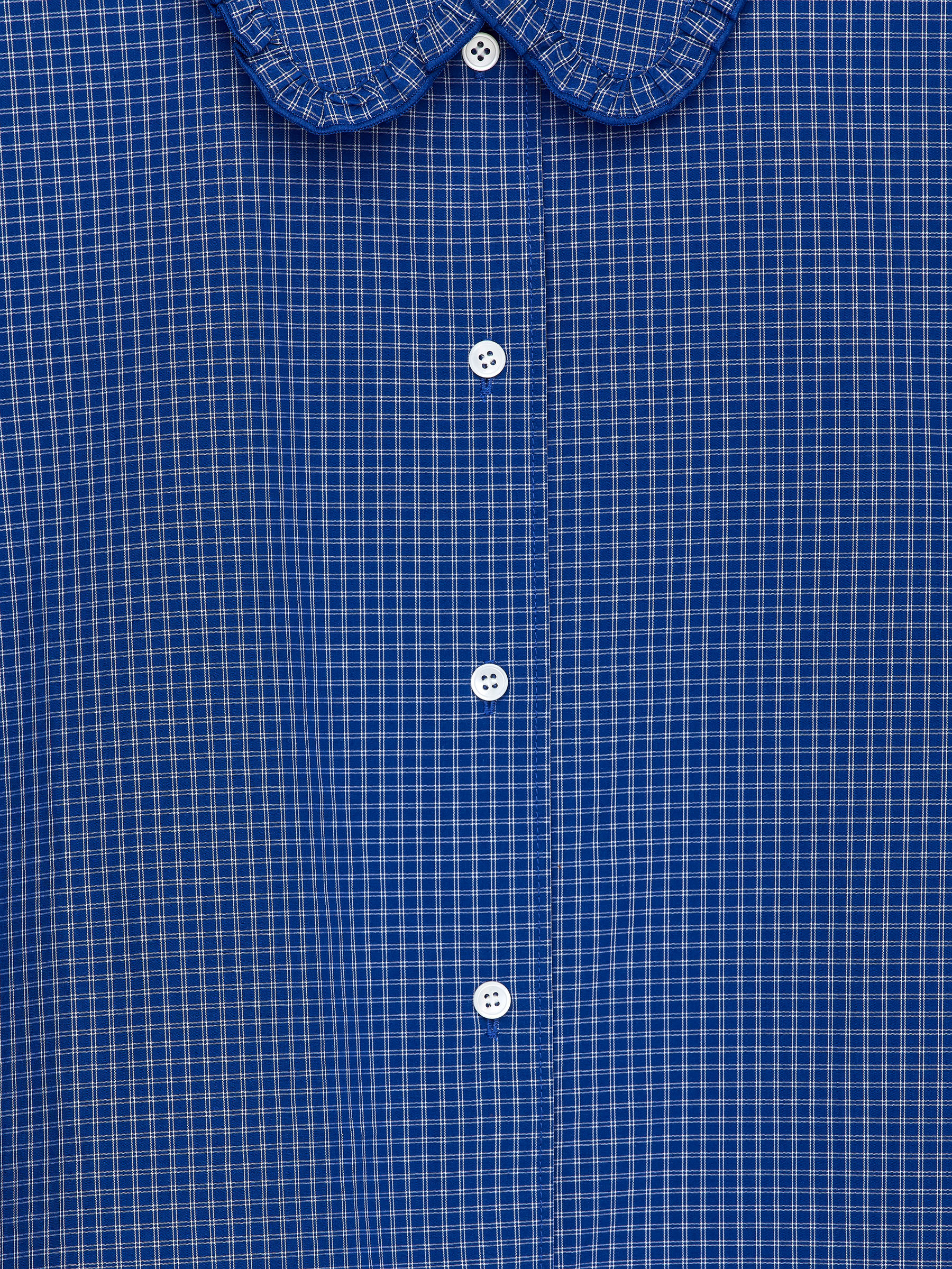 Volangblus - Blå/rutig - Regular fit - Women - StillMedia/DescriptiveDetail - 1